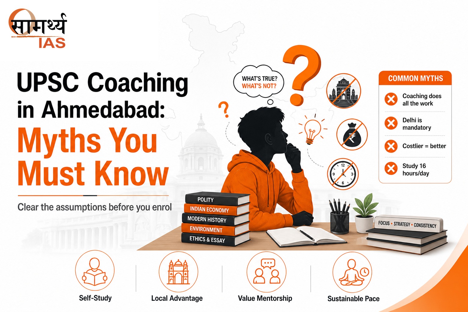 UPSC coaching myths aspirants in Ahmedabad should know